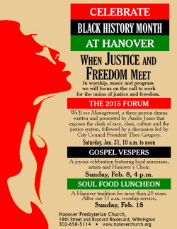 Black History Month 2015
